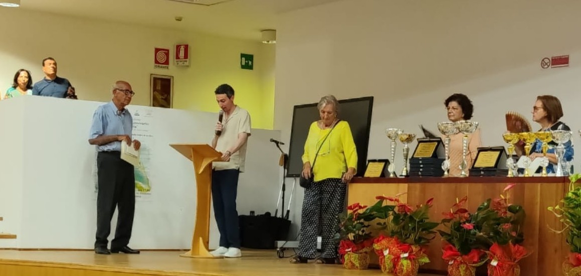 In foto Salvatore Barresi, premiato per la sezione Poesia (1° posto)