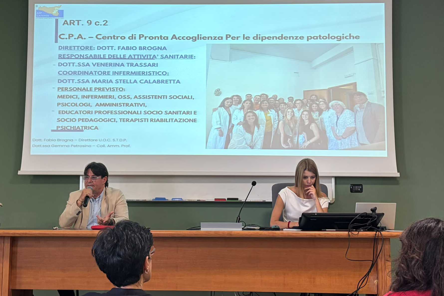 In foto Fabio Brogna e Beatrice Petrosino