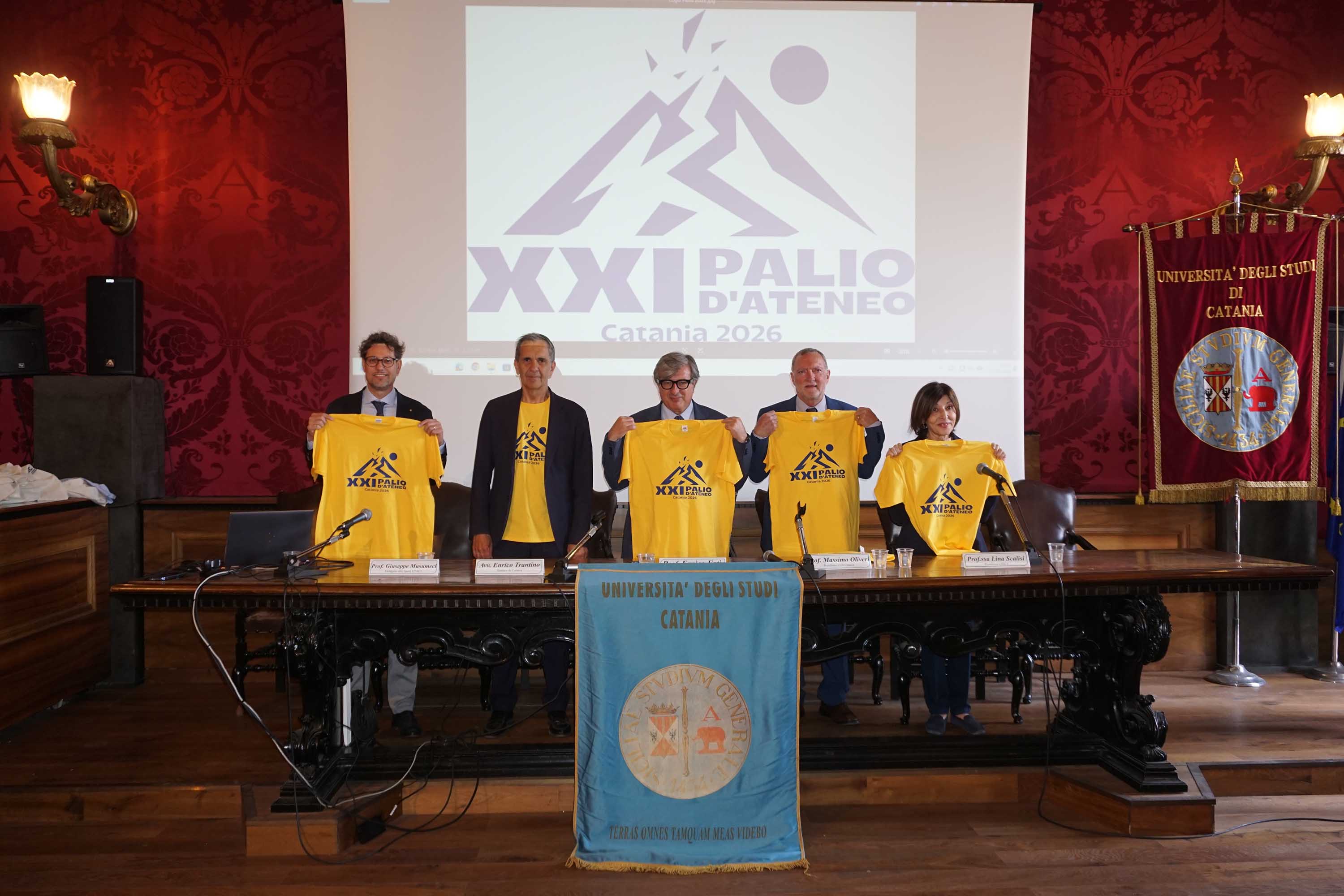 Giuseppe Musumeci, Enrico Trantino, Enrico Foti, Massimo Oliveri e Lina Scalisi