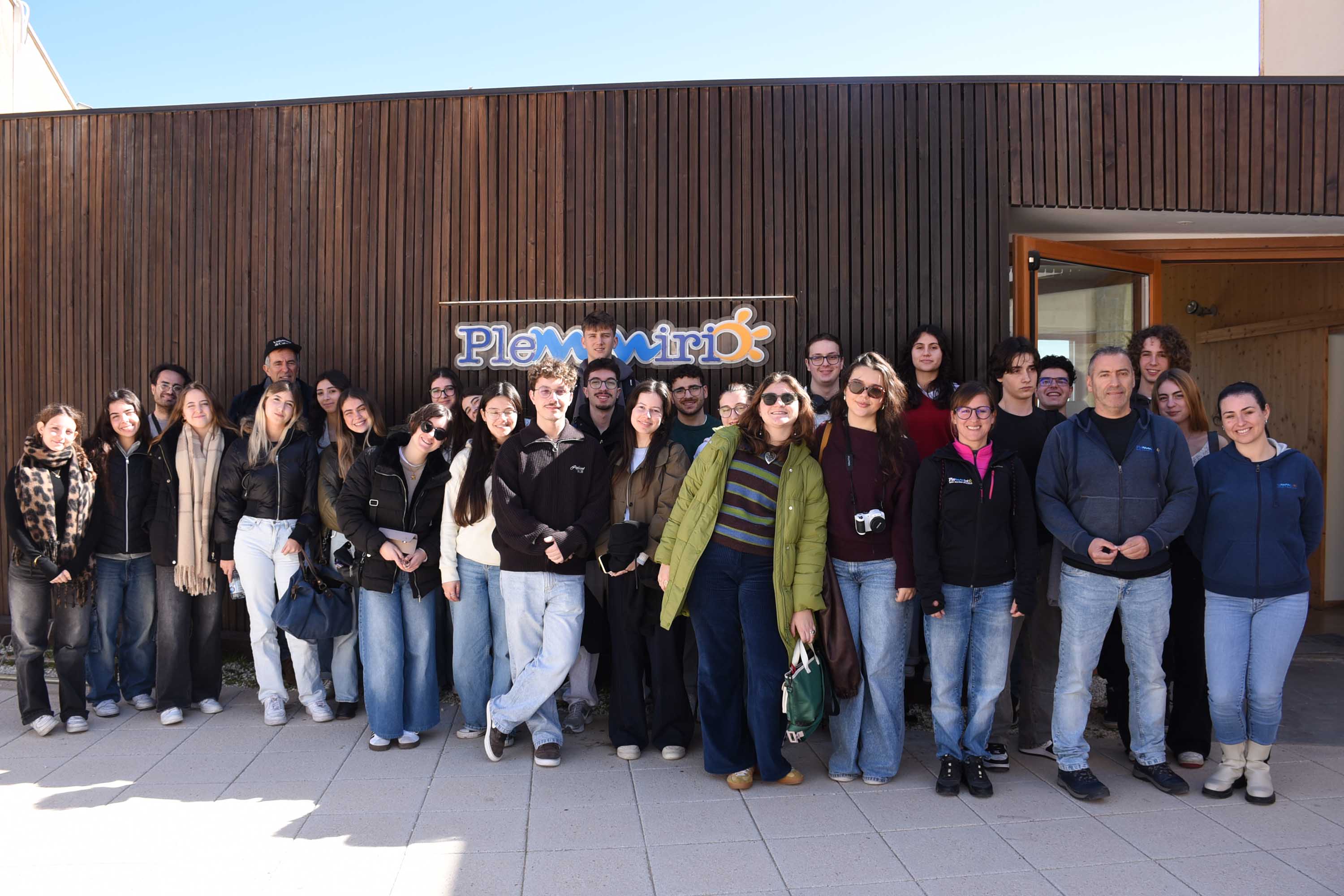 Gli studenti all'Amp Plemmirio