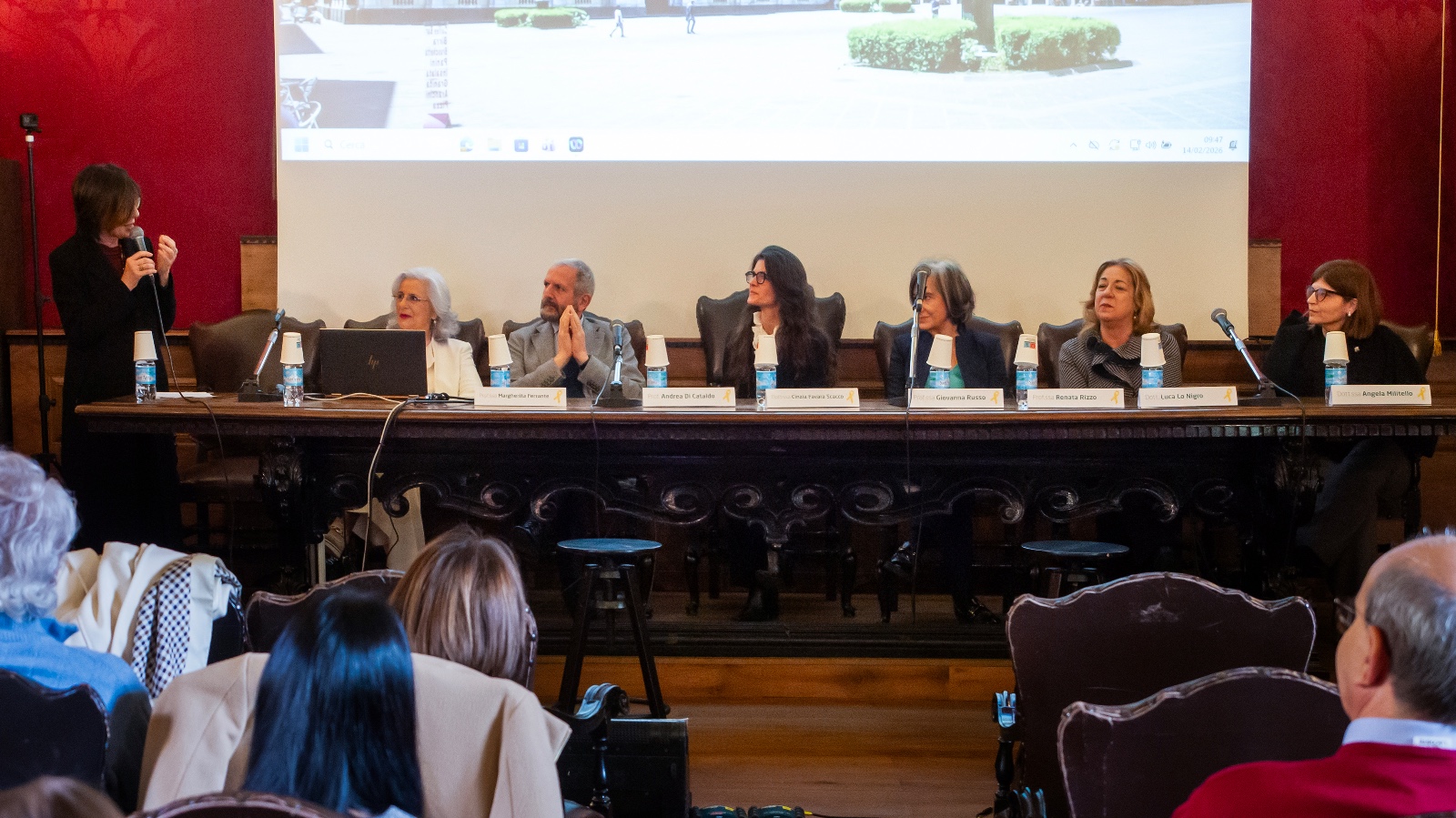 Il tavolo dei relatori