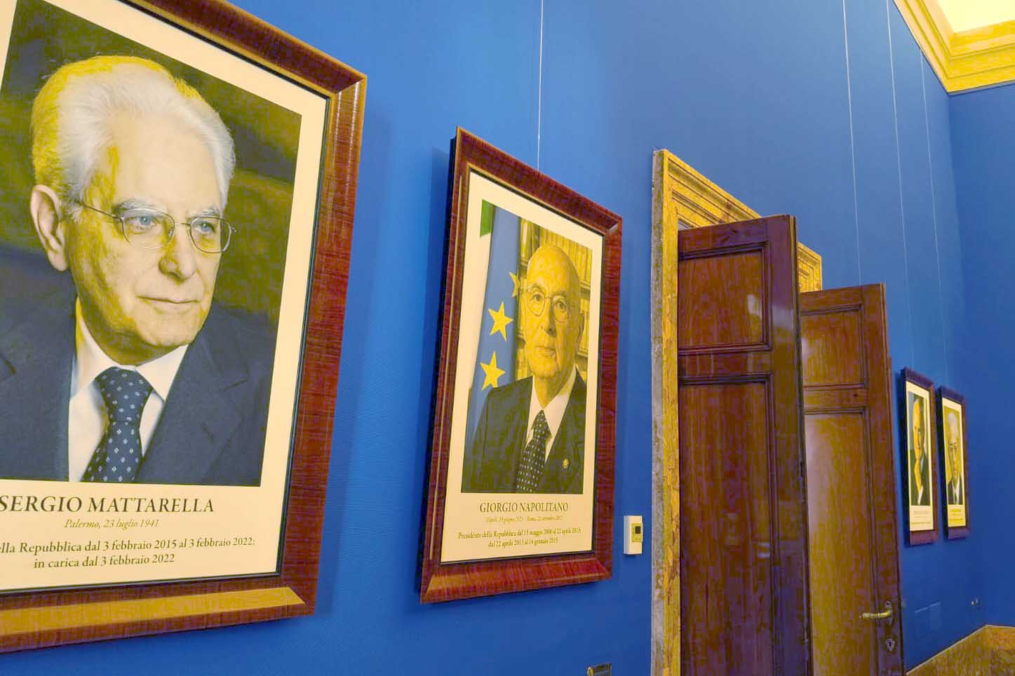 La Sala dei Presidenti della Repubblica