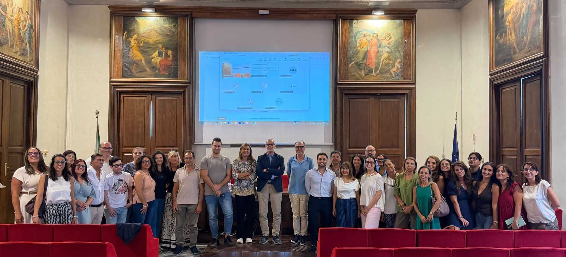 Allievi e allieve del master con Mariano Sciacca e Ida Nicotra