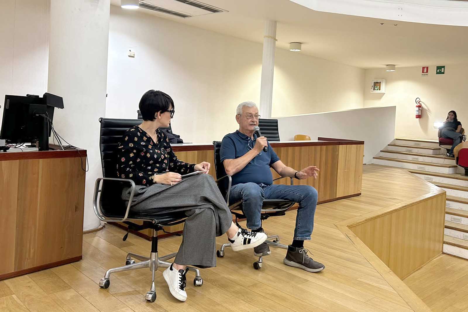 Un momento dell'intervento di Piero Sciotto