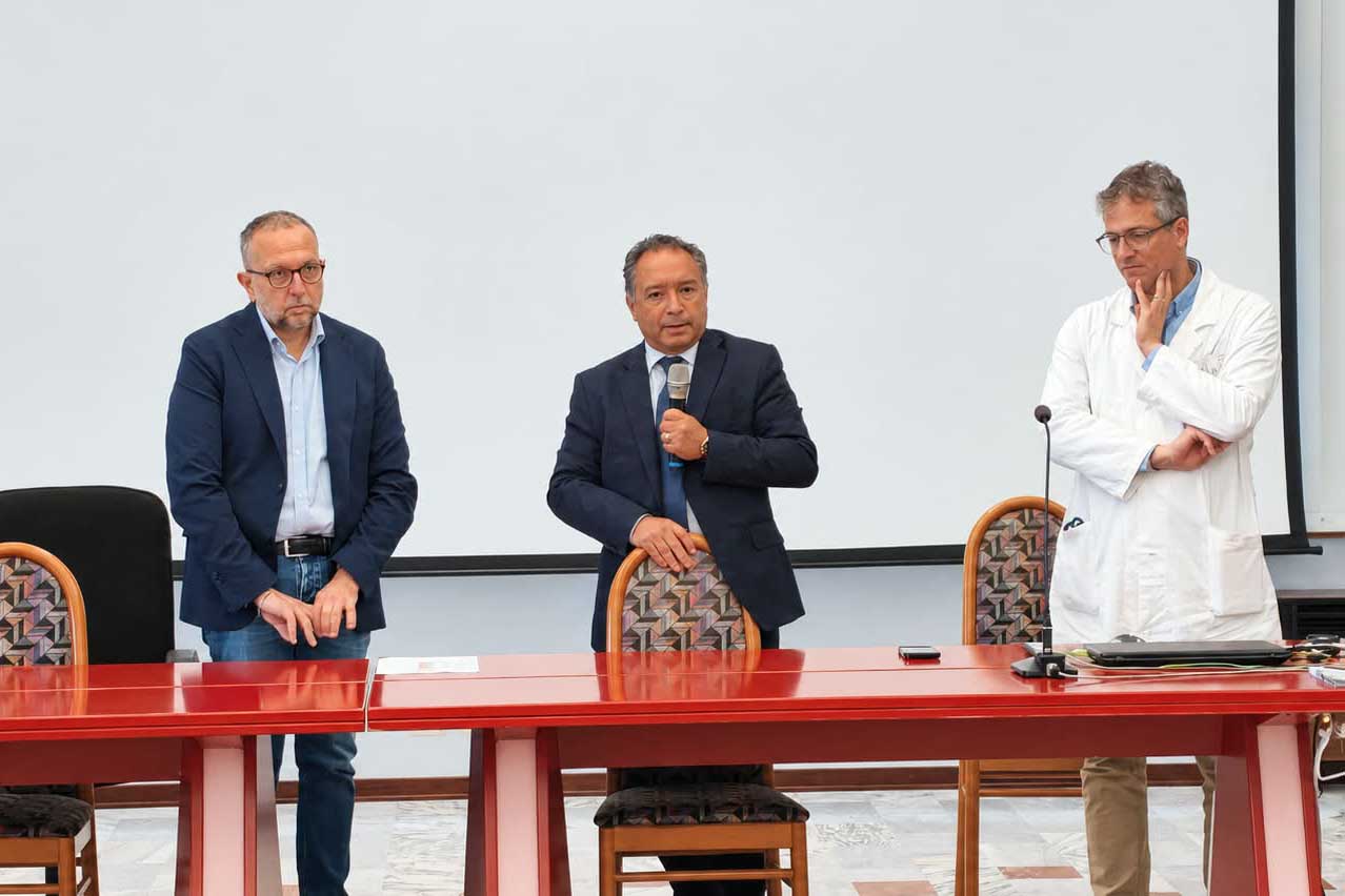 Un momento della cerimonia