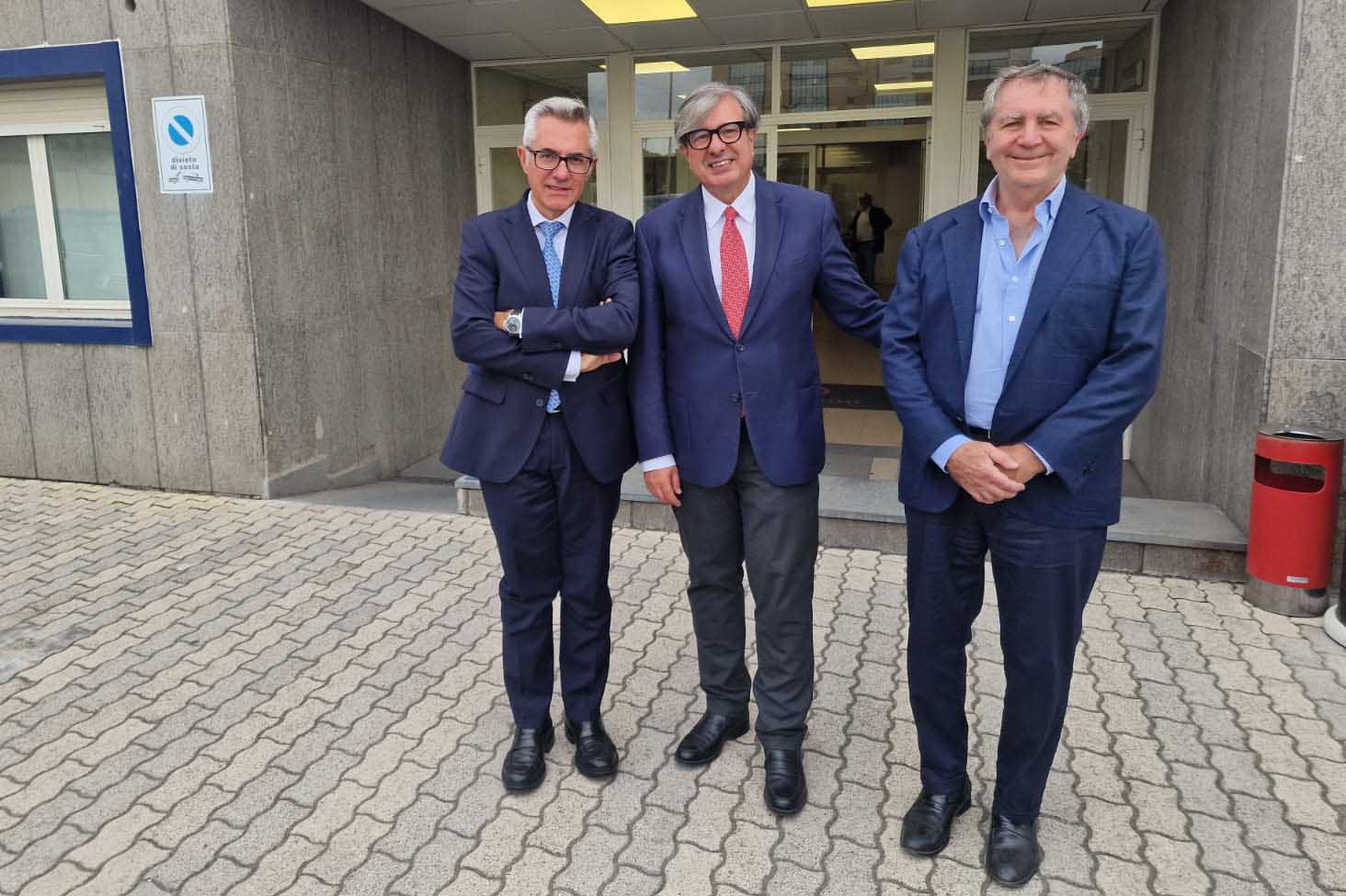 In foto da sinistra Santonocito, Foti e Castellino