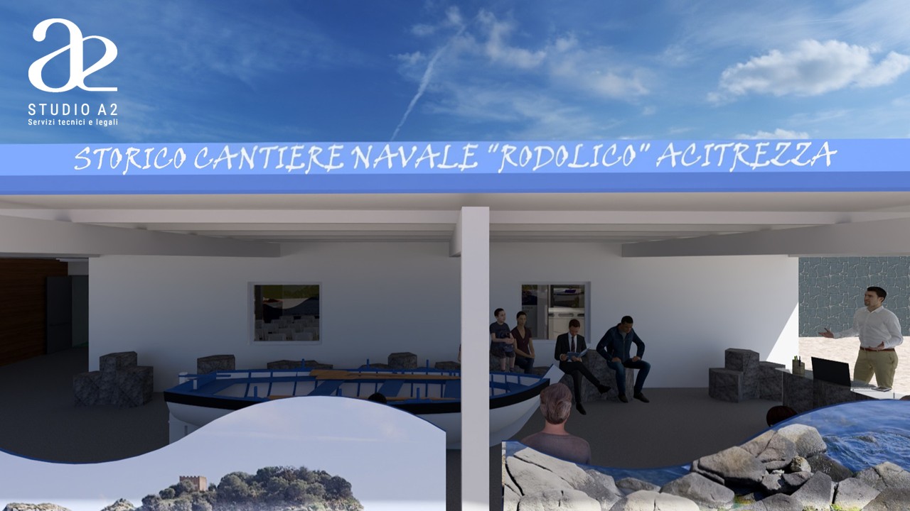 Il rendering del cantiere