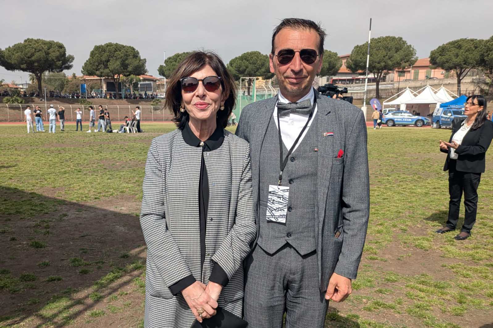 In foto la presidente e il direttore dell'Accademia delle Belle Arti, Lina Scalisi e Gianni Latino