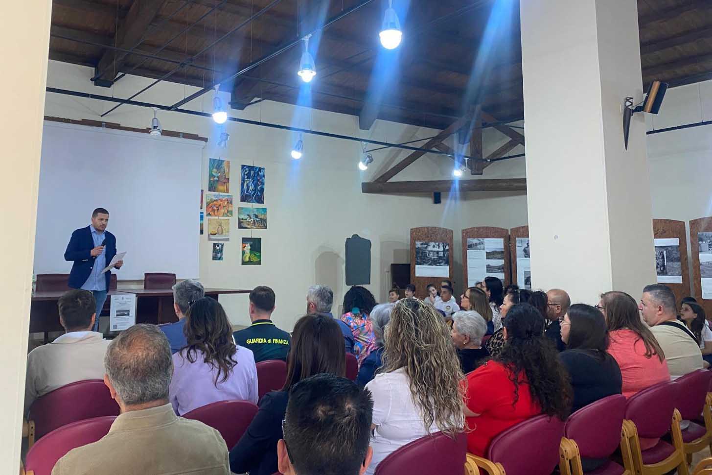 Un momento della presentazione della mostra