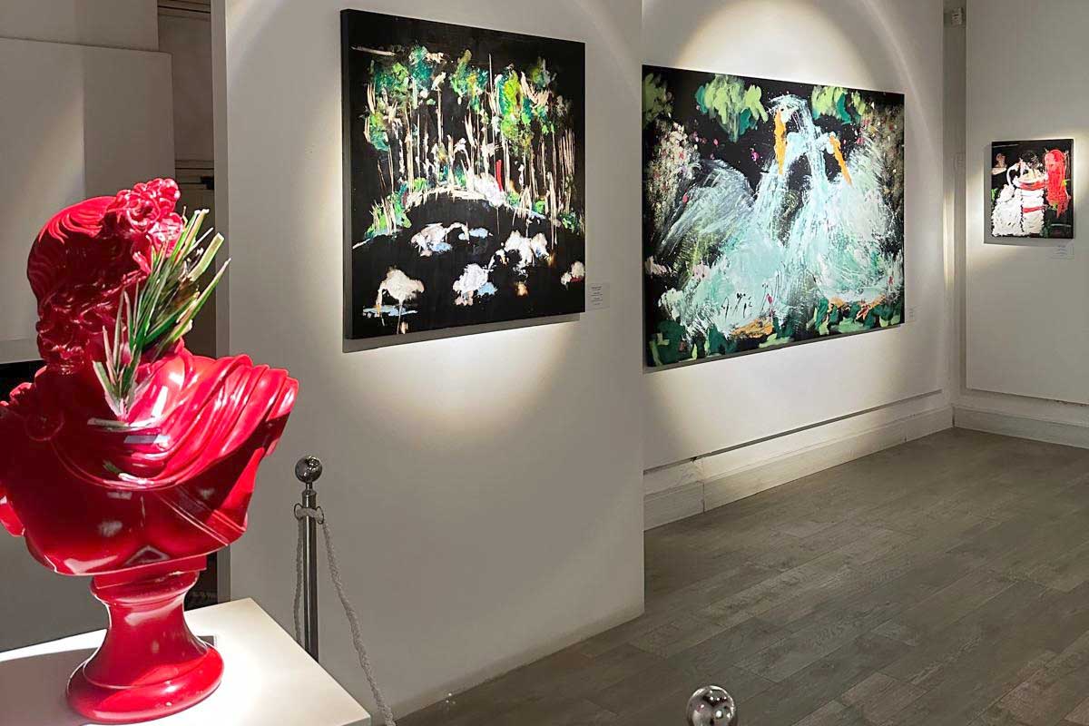 Alcune opere dell'artista Giuseppe Barilaro