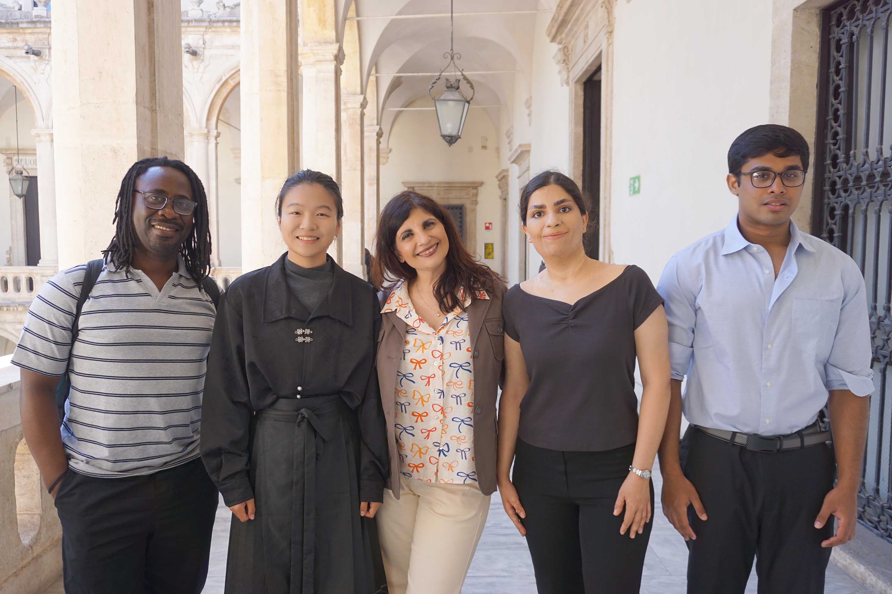 In foto da sinistra studentesse e studenti intervistati