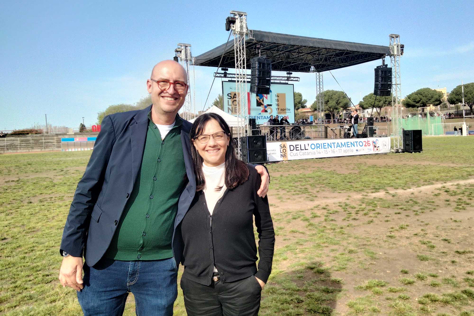 I docenti Cosimo Fortuna e Violetta Brundo