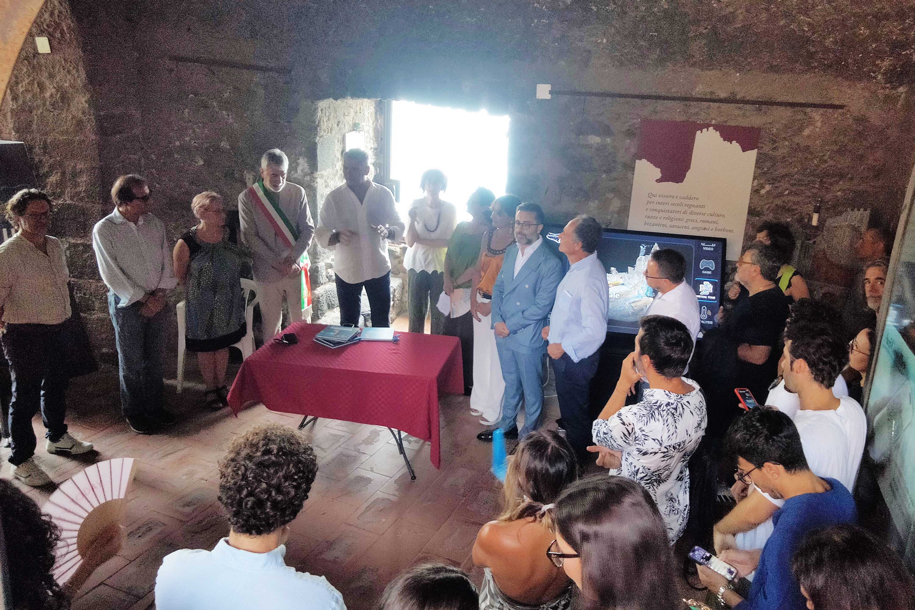 Un momento dell'intervento di Salvo Baglio