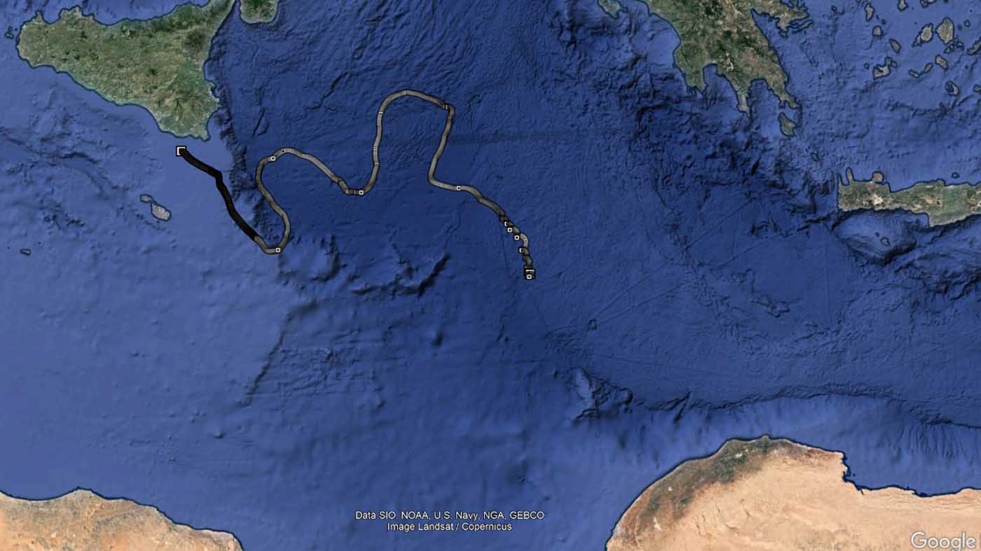 La "mappa" dei drifter rilasciati in mare