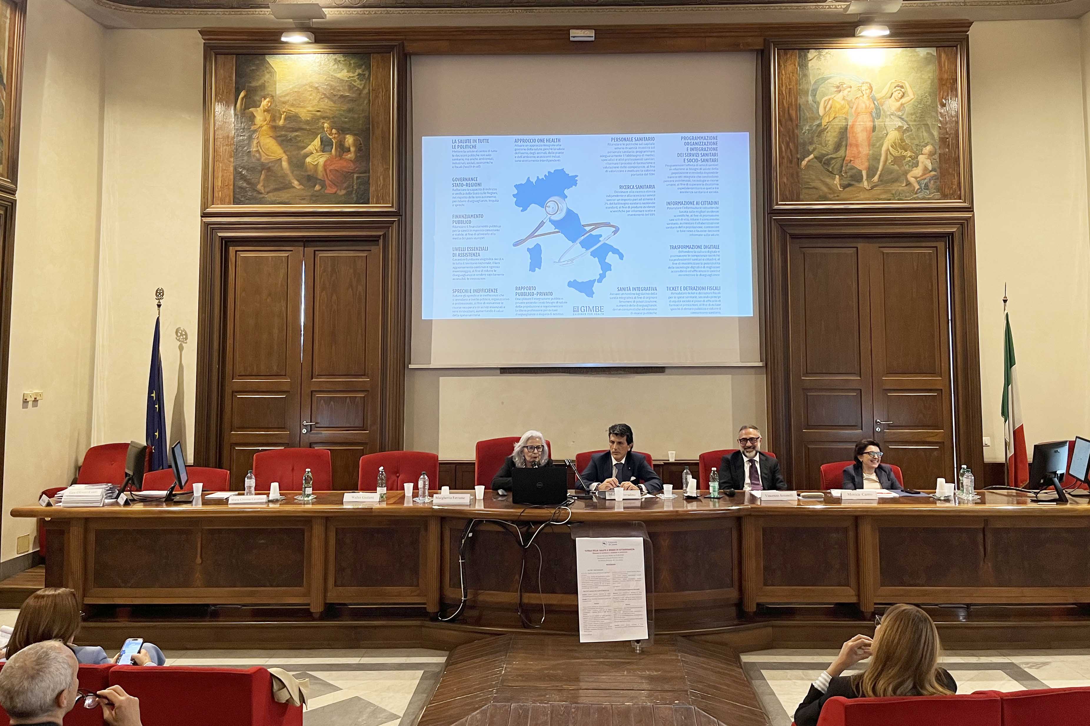 Un momento dell'intervento della prof.ssa Margherita Ferrante