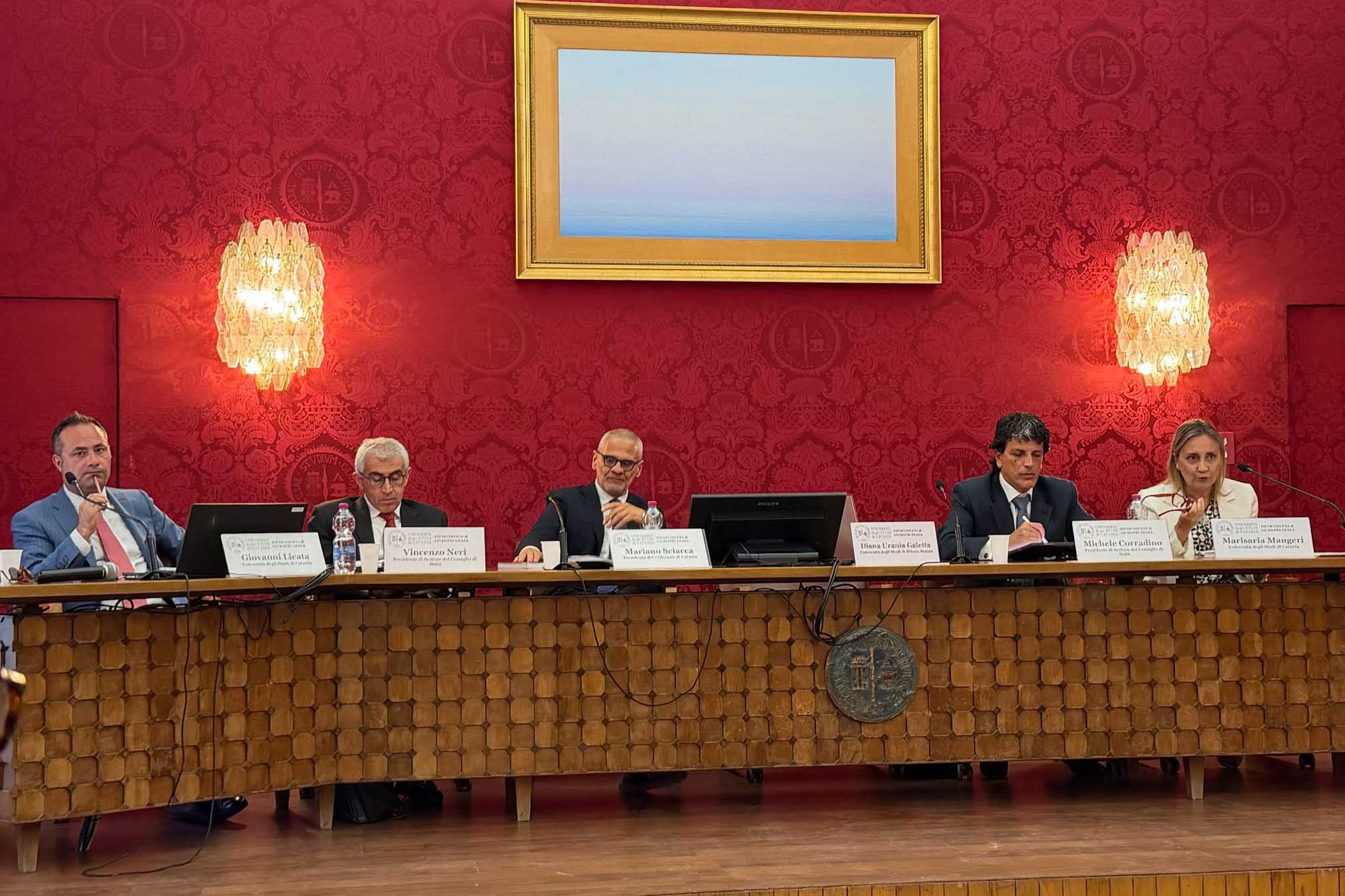 Un momento dell'intervento della prof.ssa Maria Rosaria Maugeri