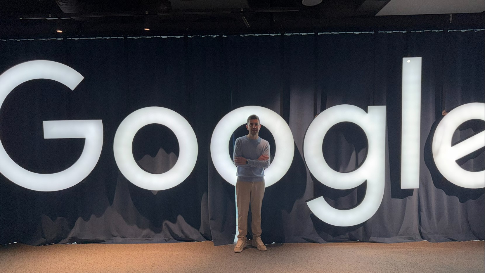 Roberto Pillitteri nella sede di Google a Varsavia