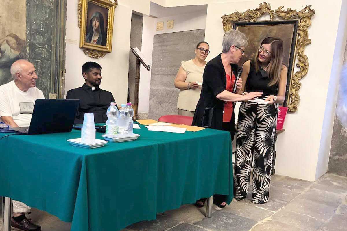 Un momento della cerimonia di premiazione