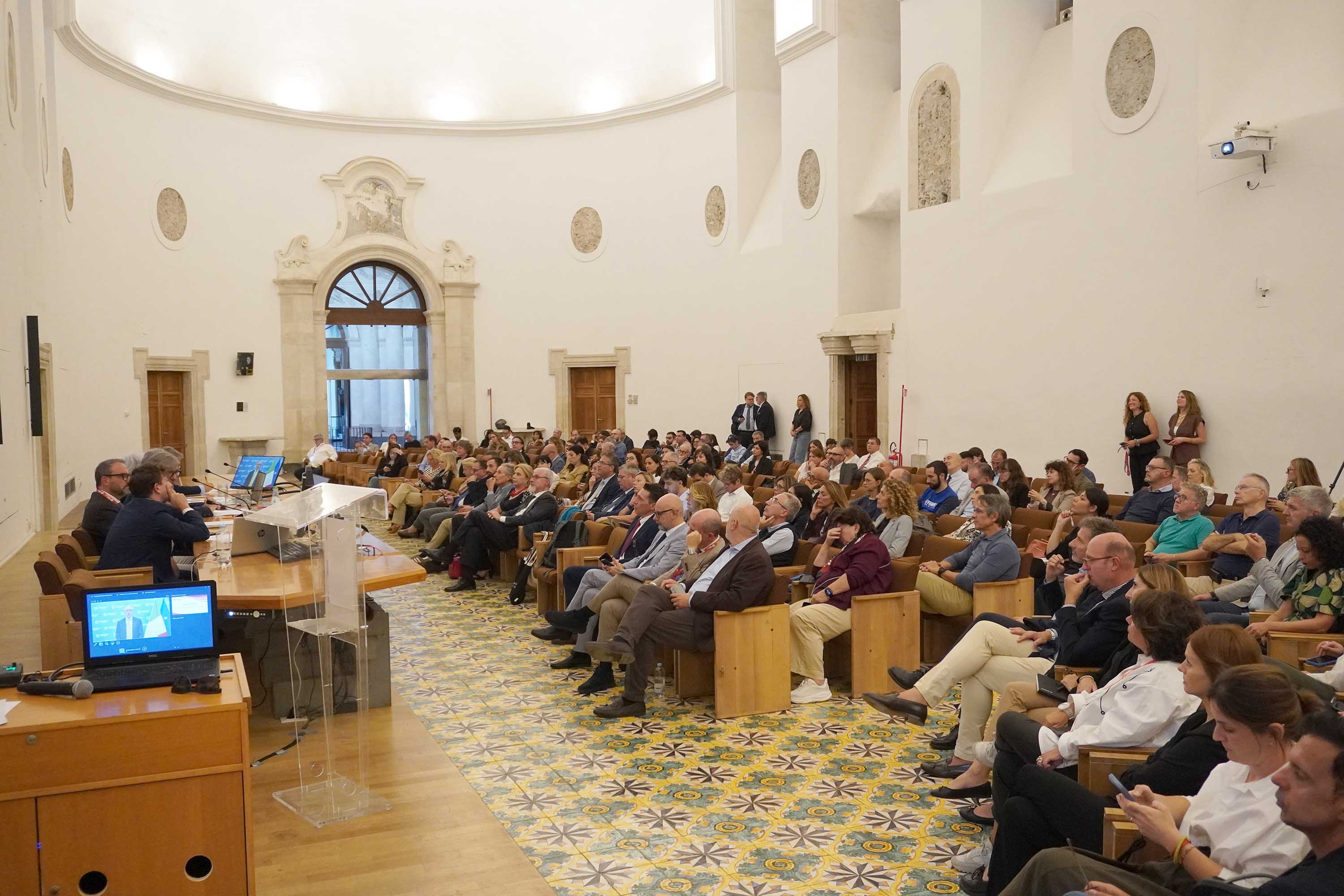 Un momento della presentazione del Forum della Borsa della Ricerca