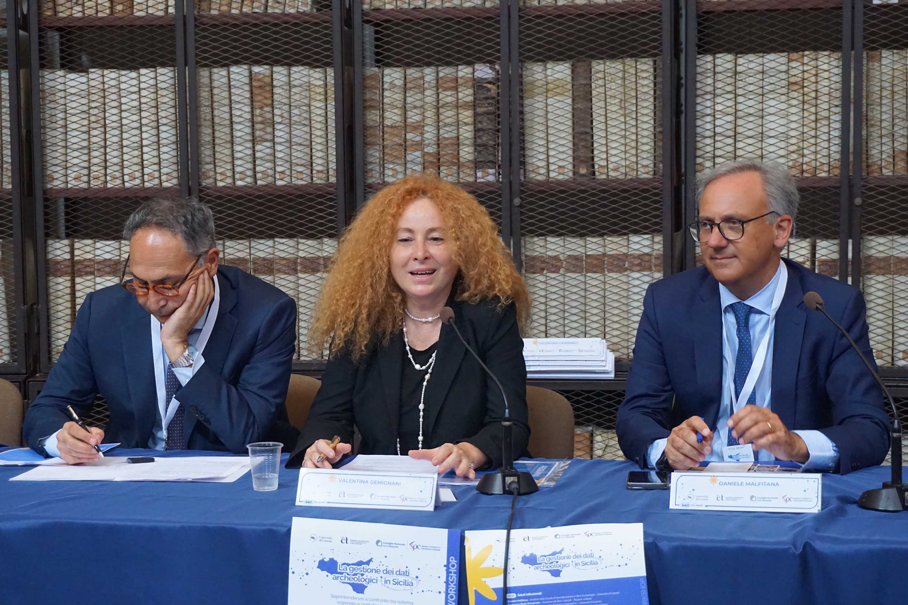 Un momento dell'intervento della dott.ssa Valentina Gemignani