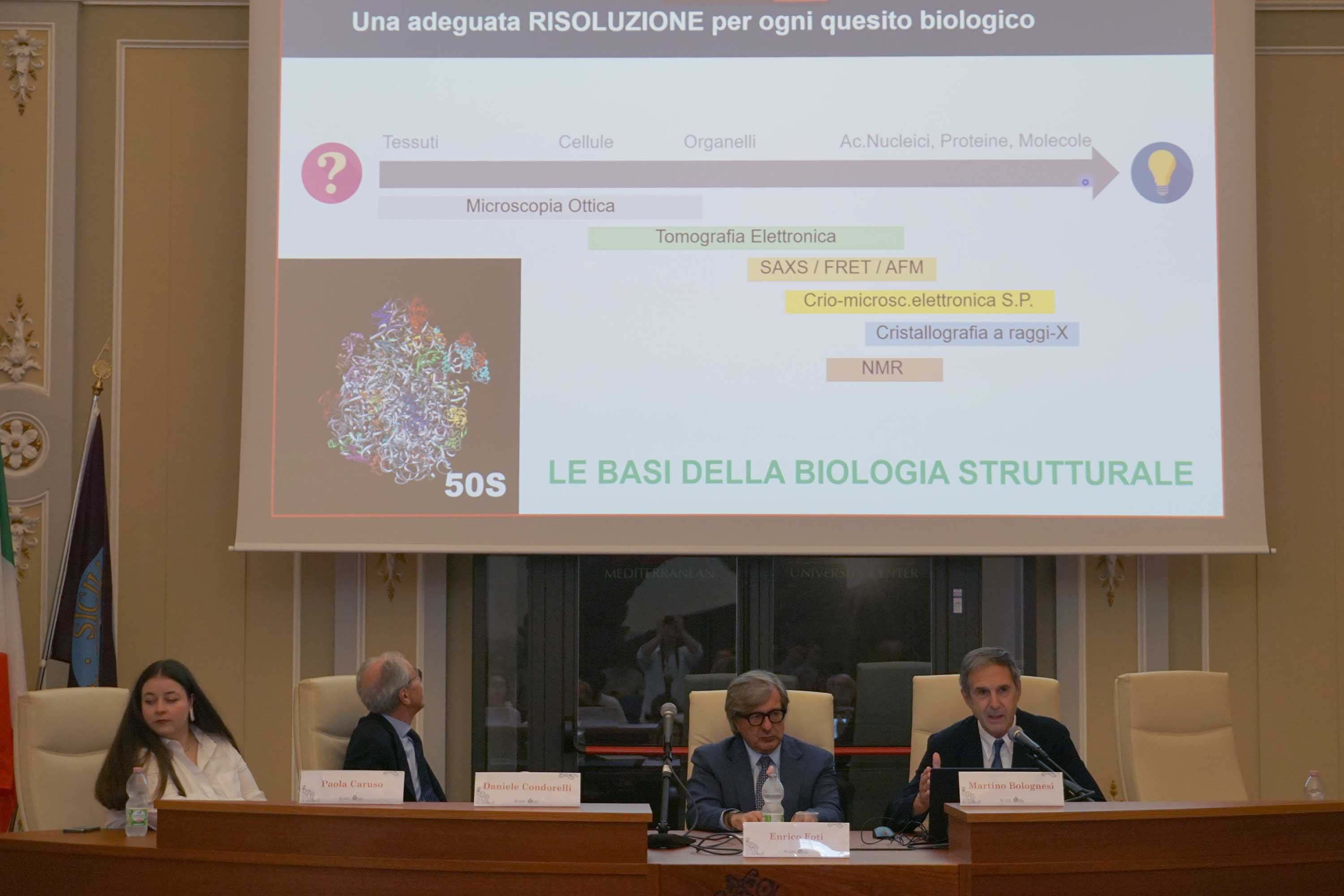 Una slide della presentazione del prof. Martino Bolognesi