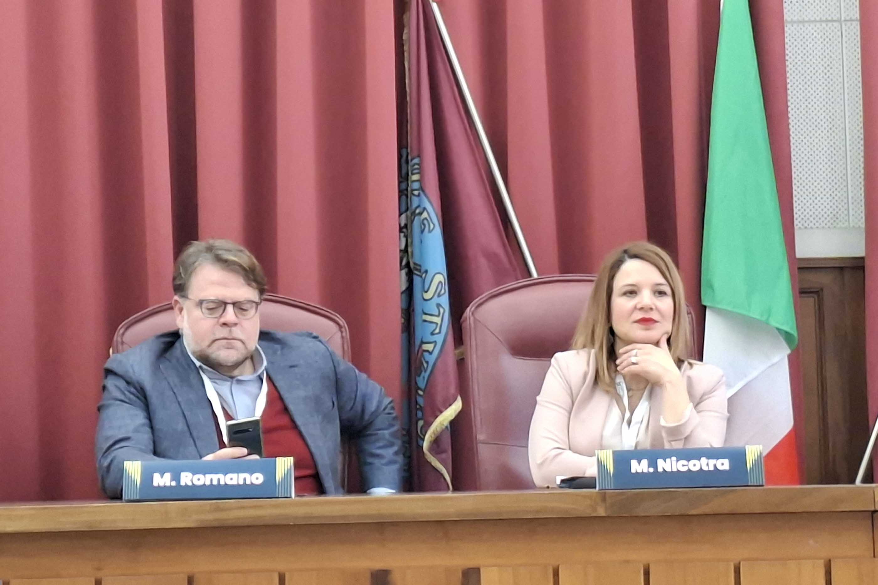 I docenti Marco Romano e Melita Nicotra