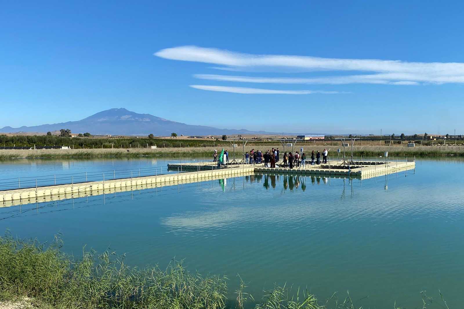 L'impianto di acquacoltura a Ramacca realizzato nell'ambito del progetto Sampei
