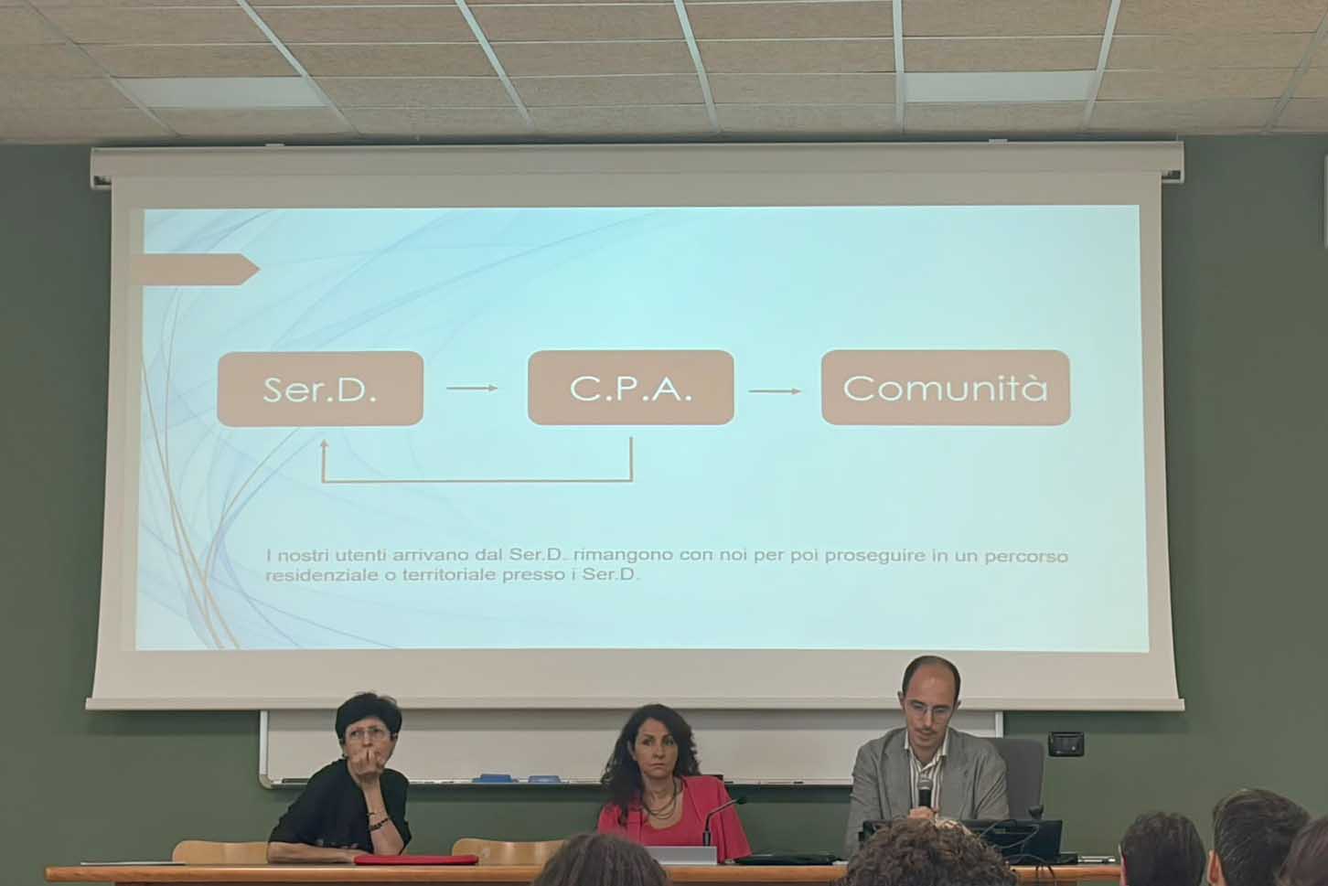 In foto da sinistra Gabriella Iacona, Donatella Bisconti e Giuseppe Laneri