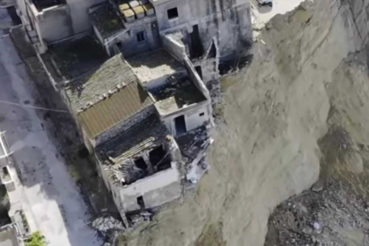 Una zona a rischio di Niscemi