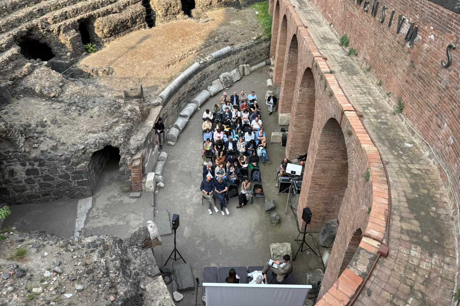 L'Anfiteatro visto dall'alto durante l'evento