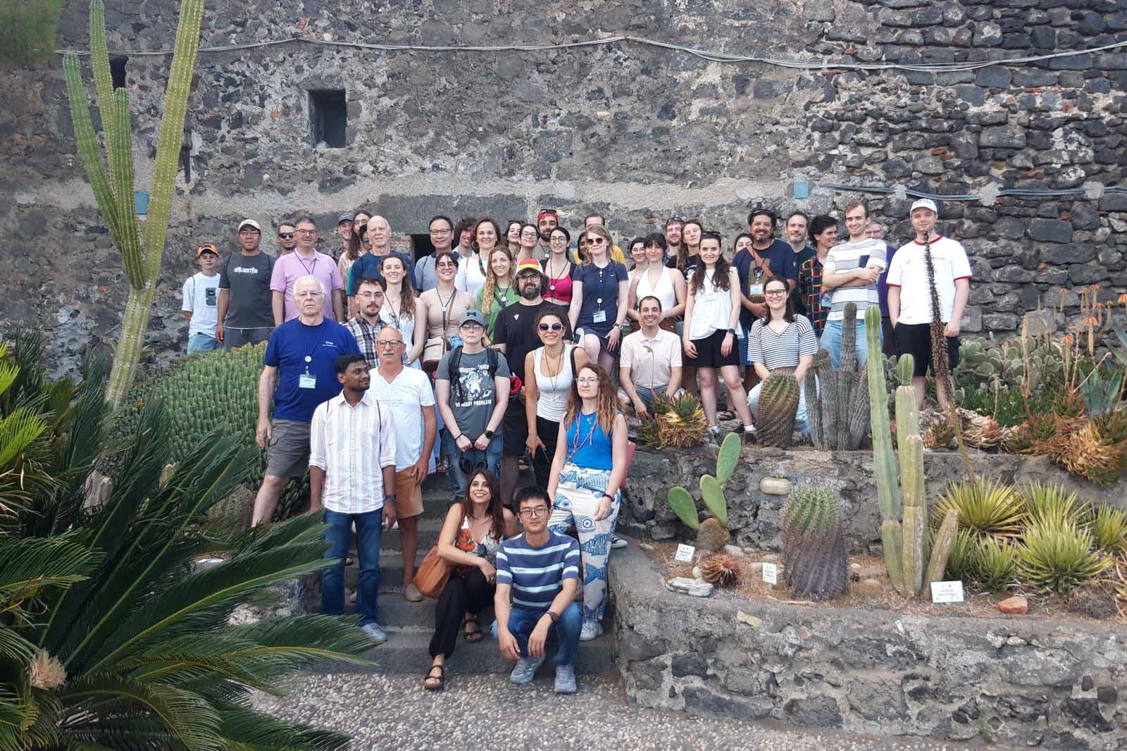 Un momento della visita al Castello d'Aci