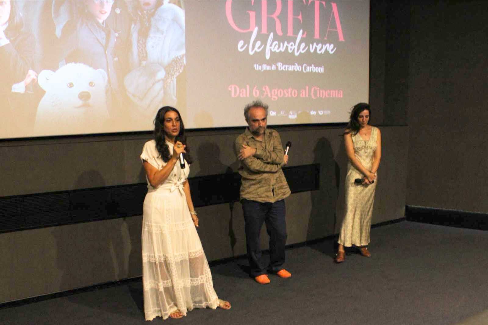 Un momento della presentazione del film