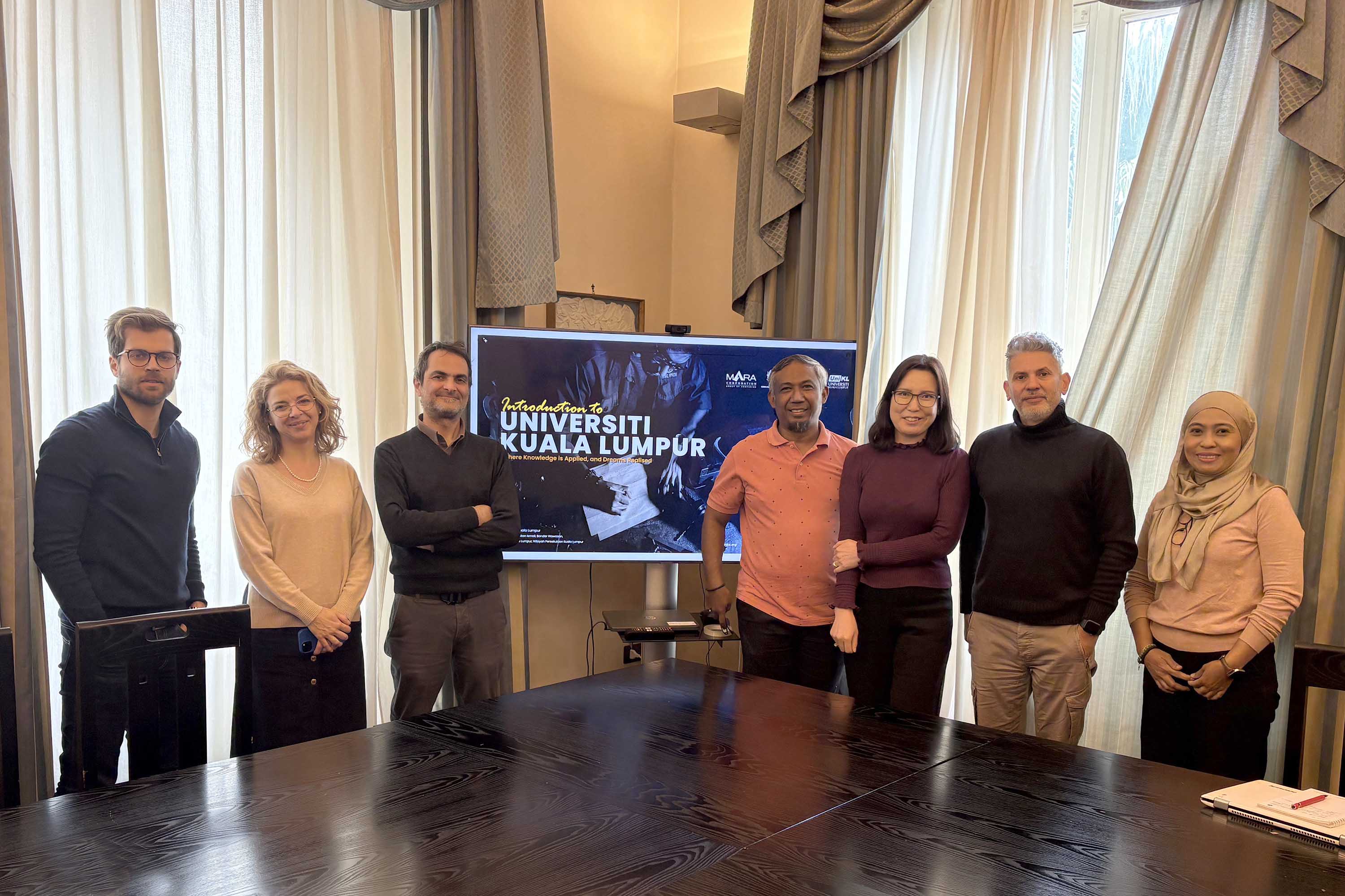 delegazione della UNiversiti Kuala Lumpur