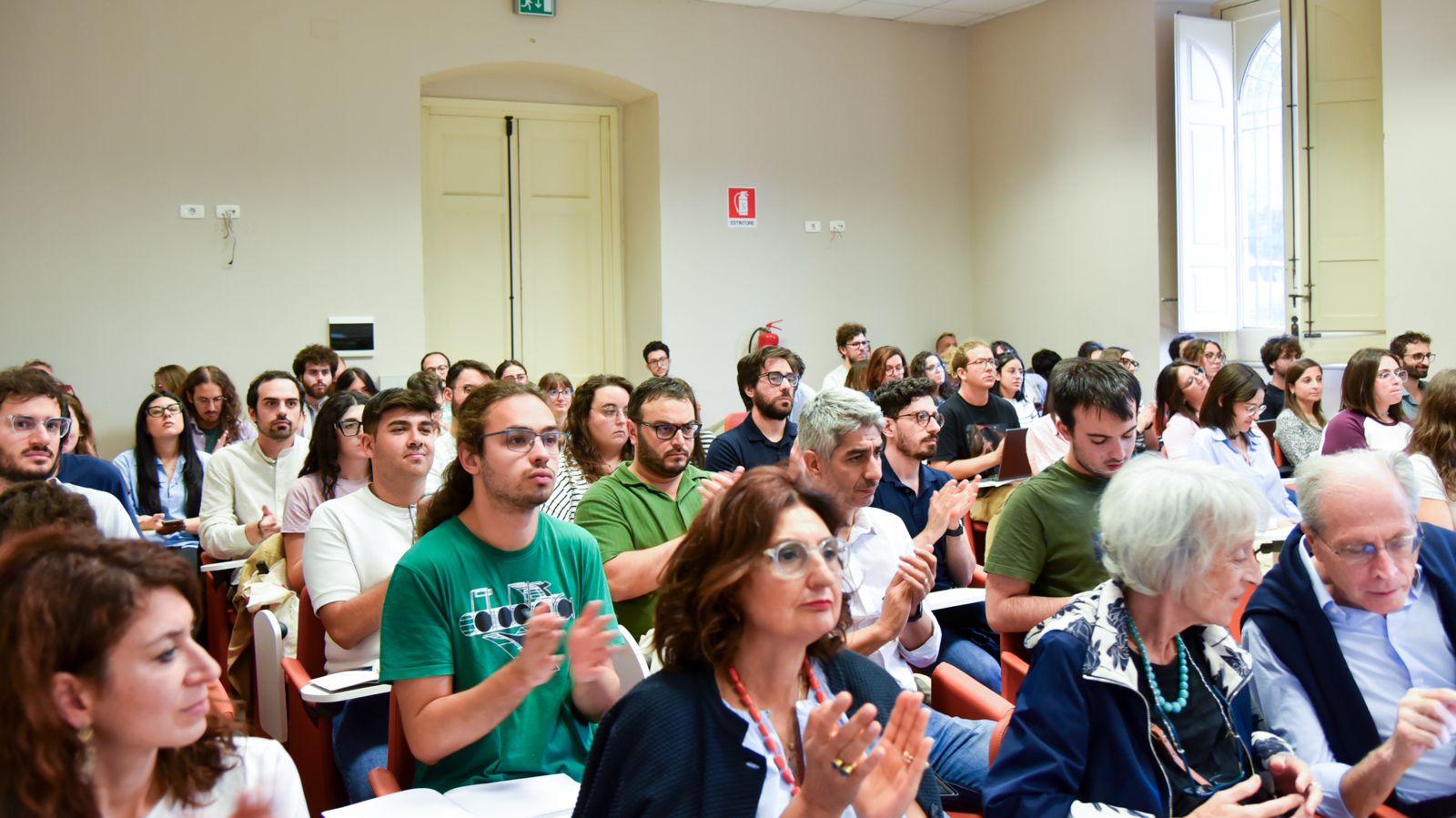 Il pubblico presente in aula