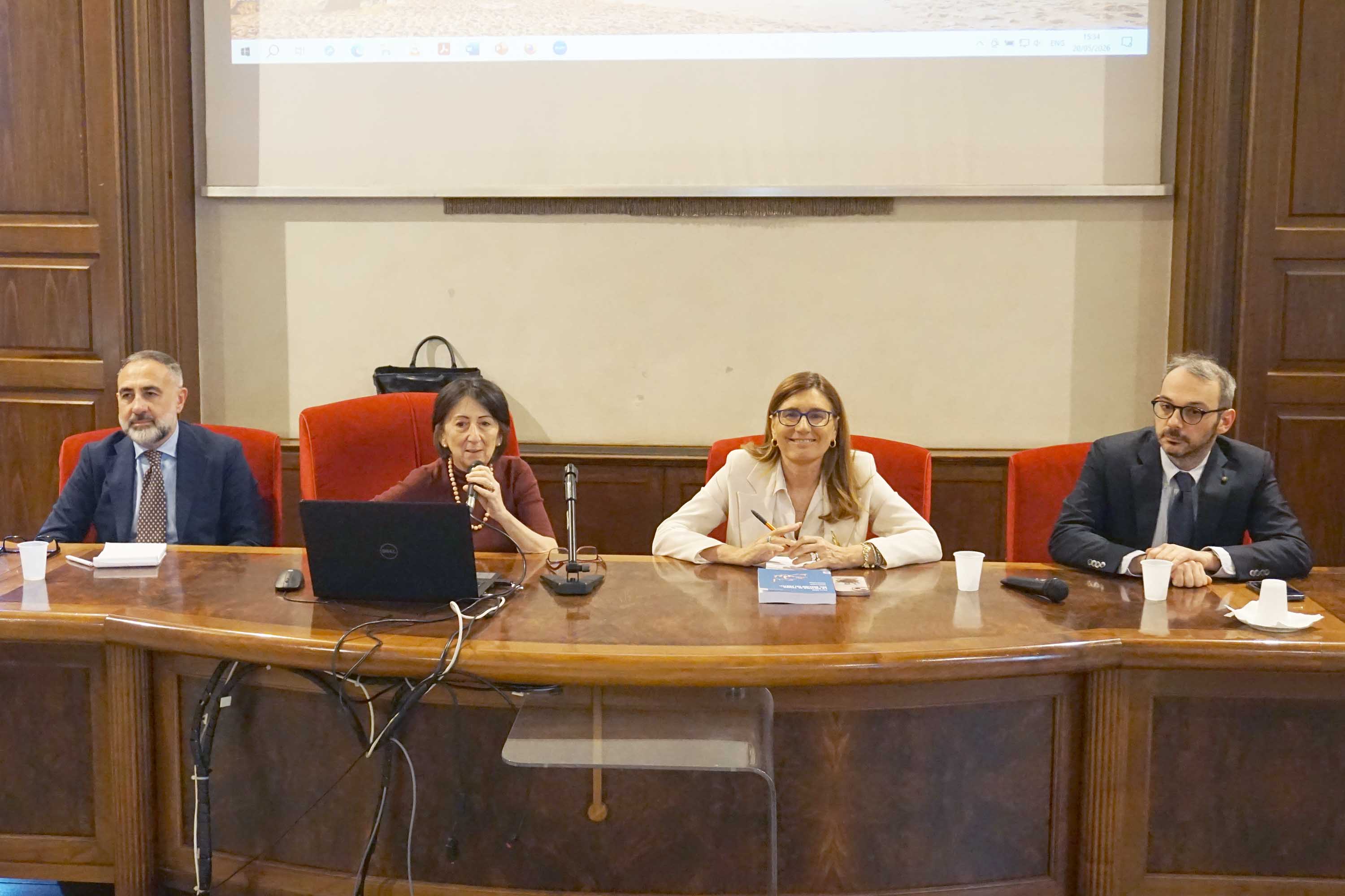 In foto da sinistra Vincenzo Antonelli, Francesca Longo, Ida Nicotra e Paolo Borrometi