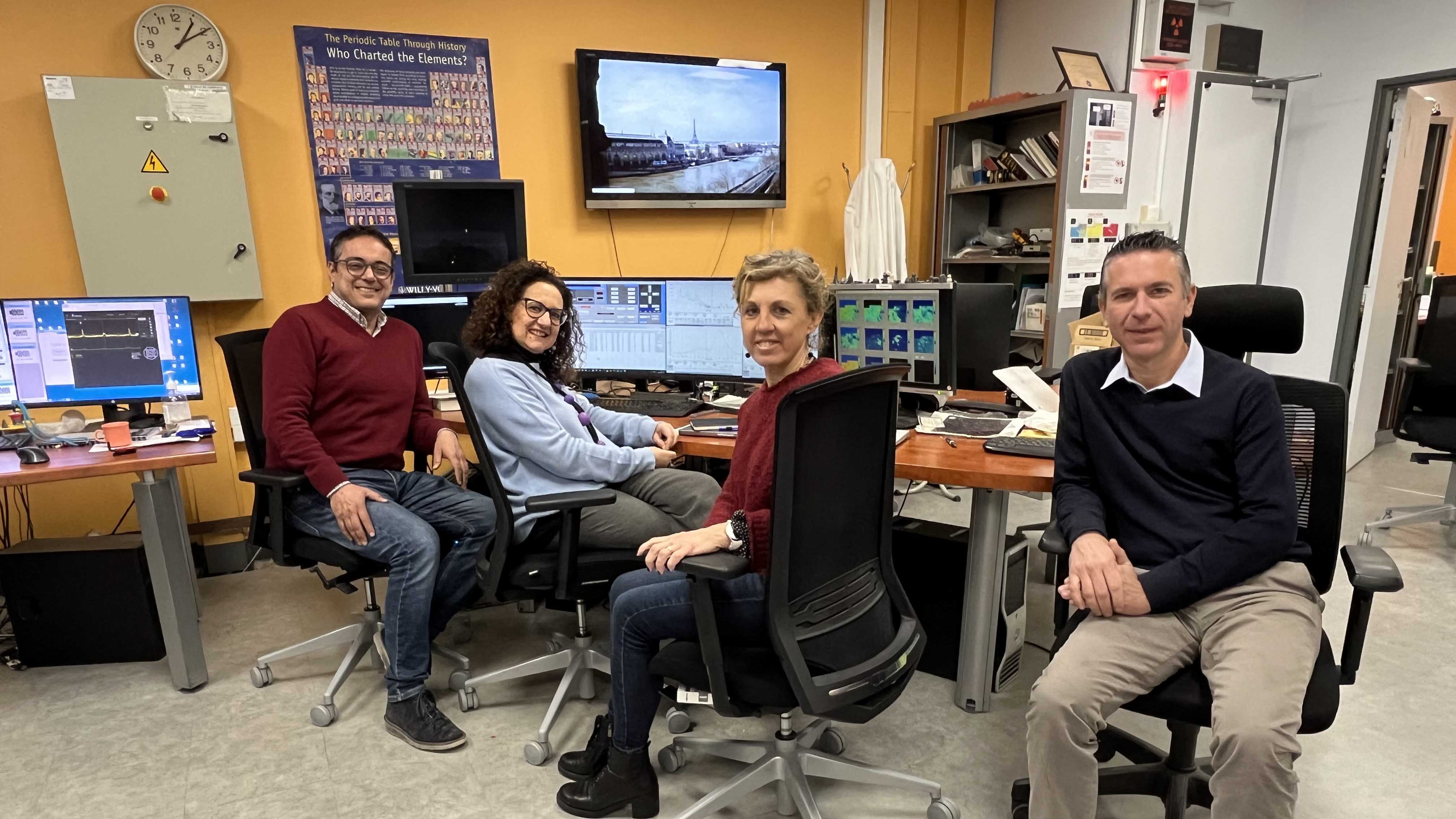 In foto da sinistra Giuseppe Politi, Anna Gueli, Paola Fermo e Carlo Trigona