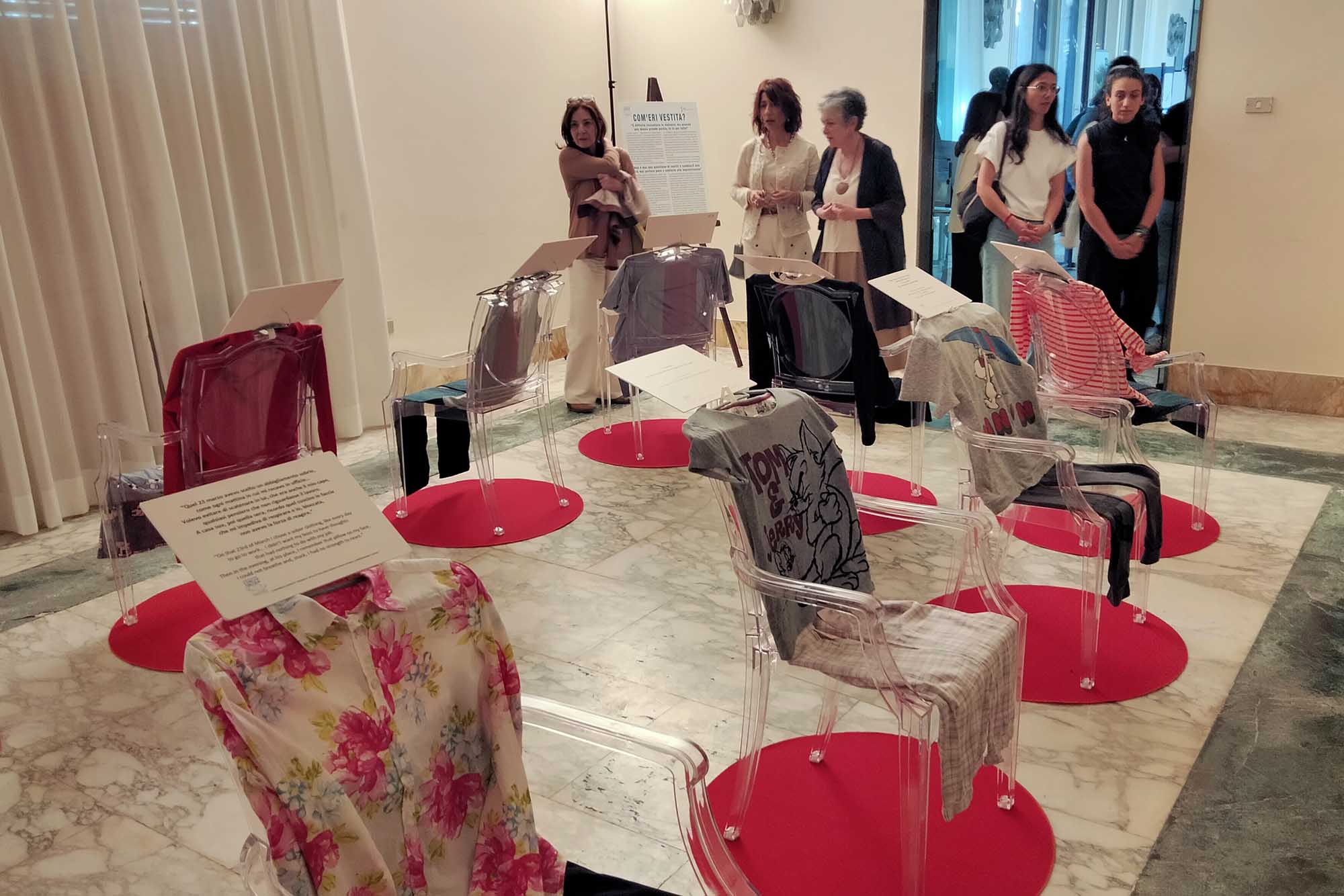 Visitatrici presenti alla mostra