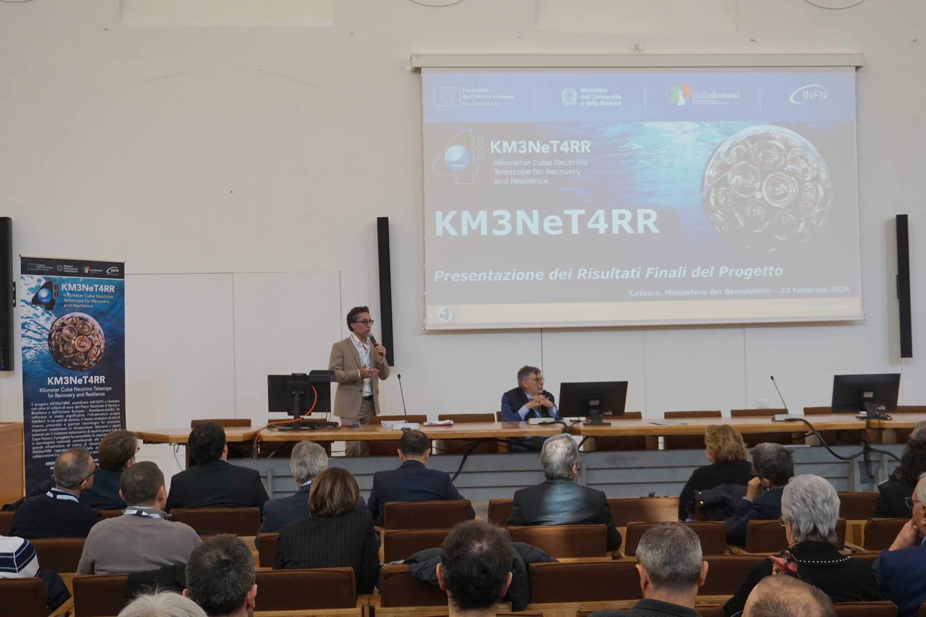 Un momento dell'intervento di Sebastiano Ciancio