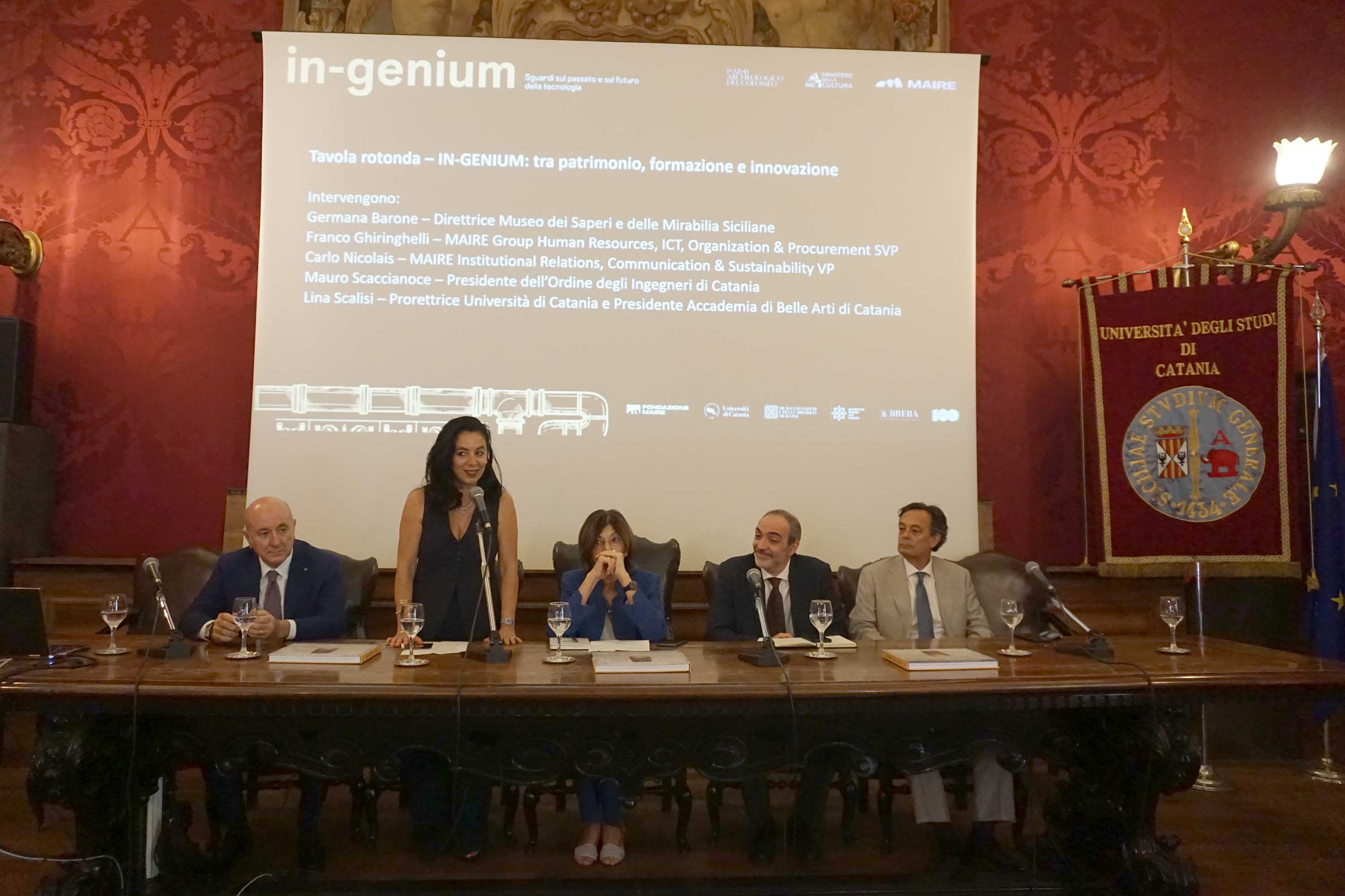 Un momento dell'intervento della prof.ssa Germana Barone