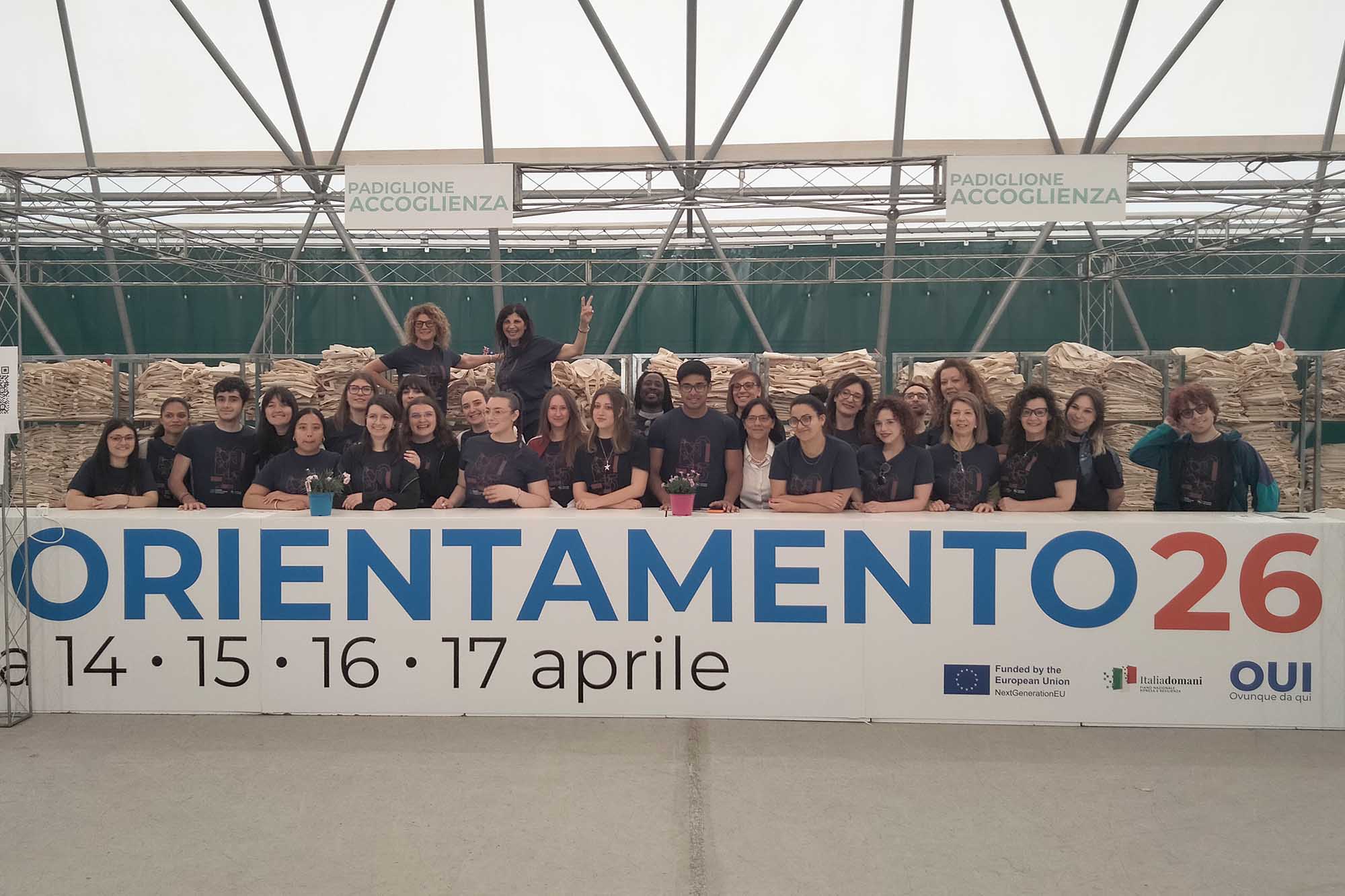 Parte dello staff del Salone dell'Orientamento