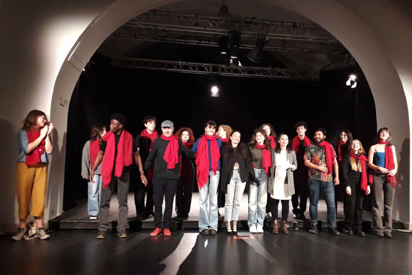 I 21 studenti protagonisti dello spettacolo