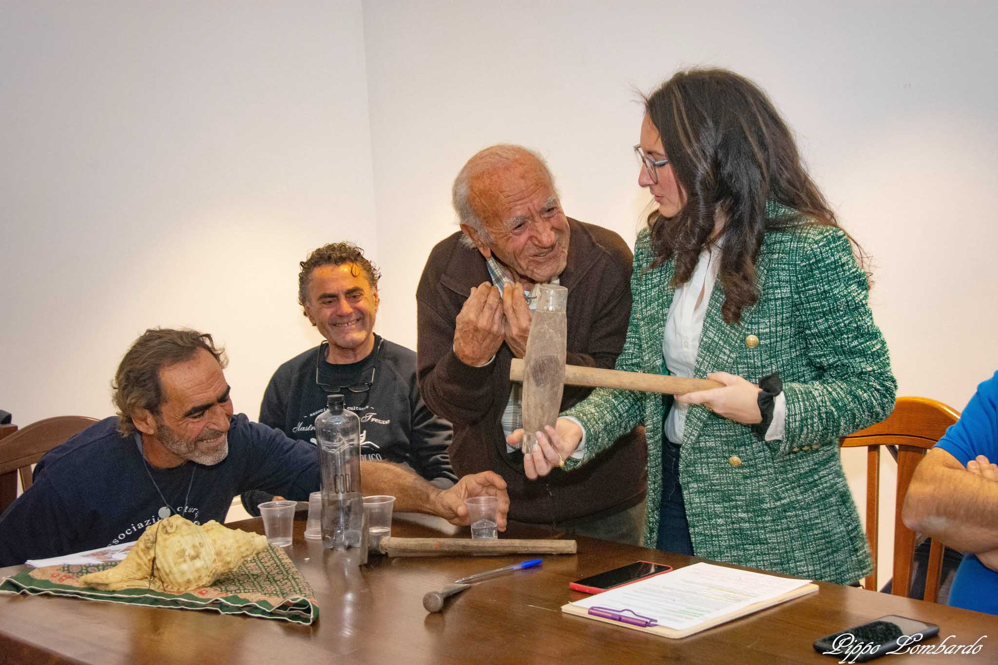Grazia Nicotra insieme con Salvatore Rodolico e i figli Gianni e Nuccio