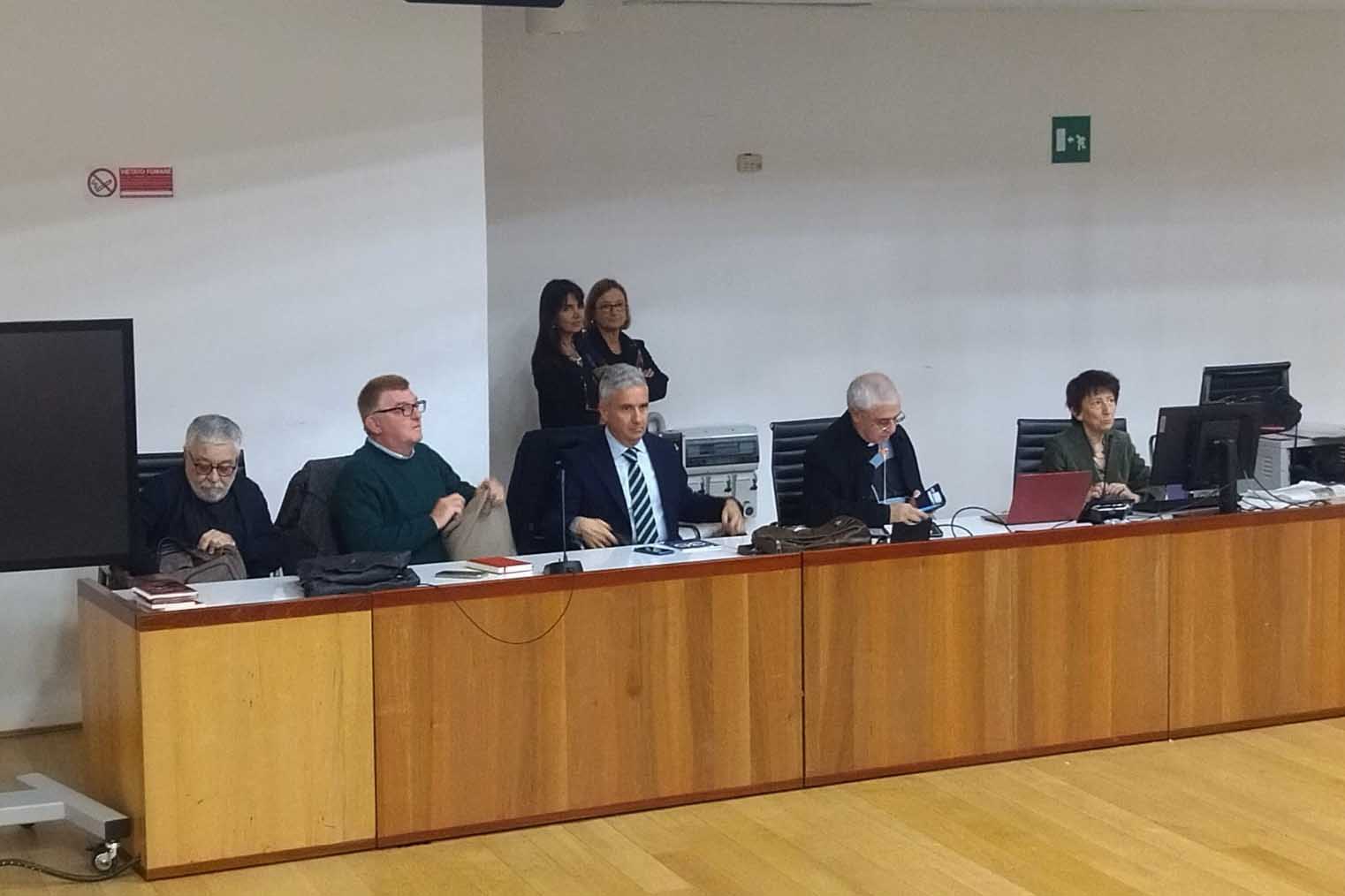 Un momento dell'intervento di mons. Luigi Renna