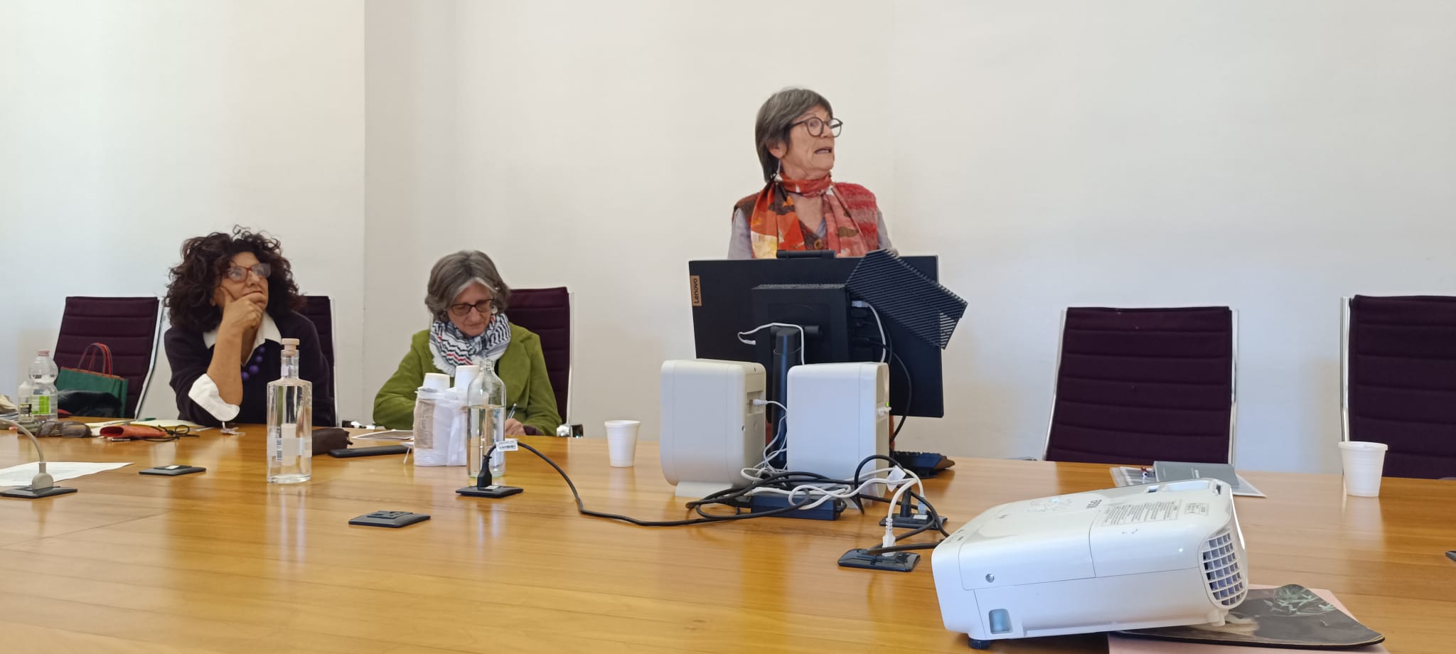 Un momento dell'intervento di Silvana Galassi