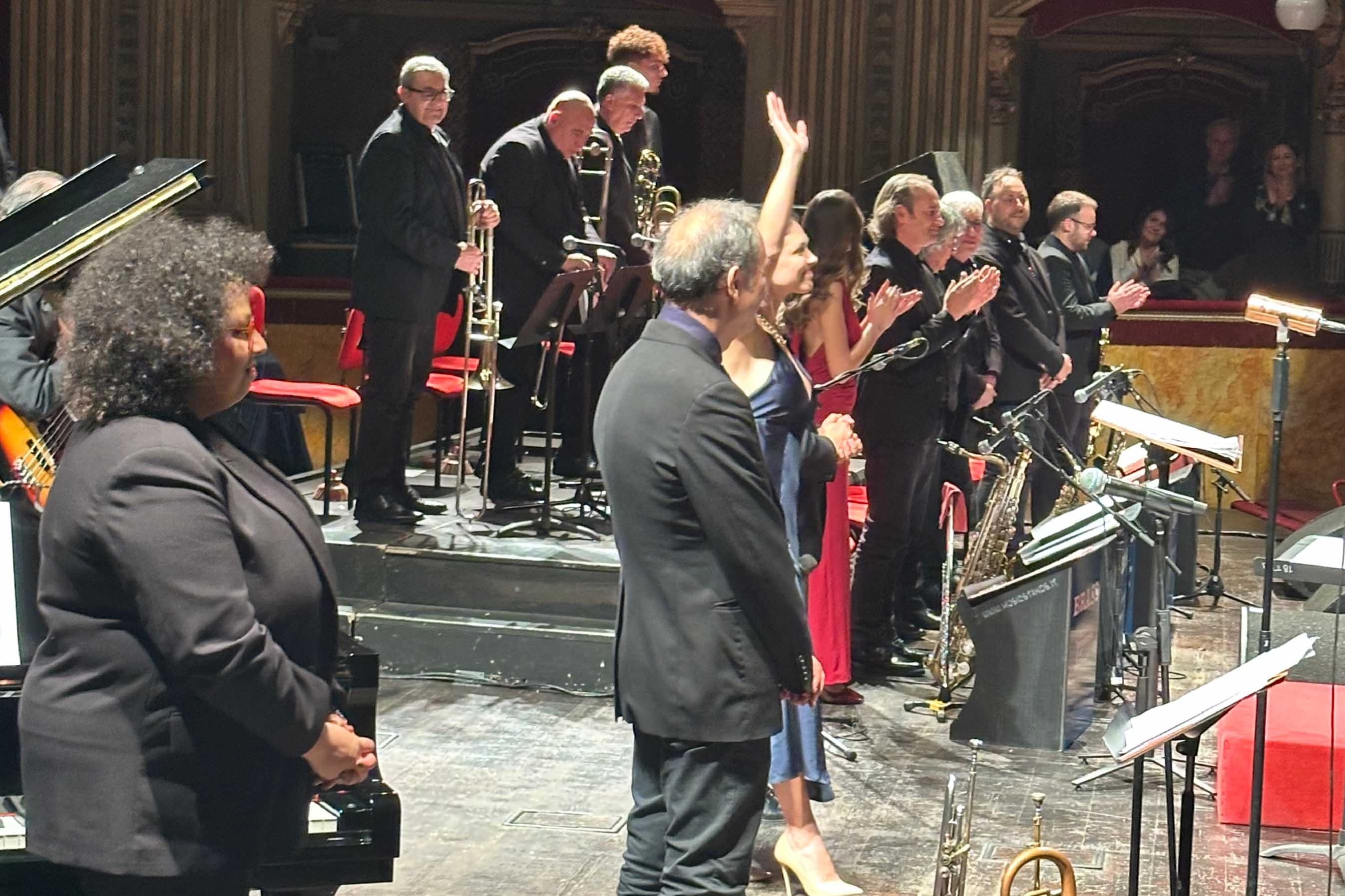 Il momento conclusivo della serata