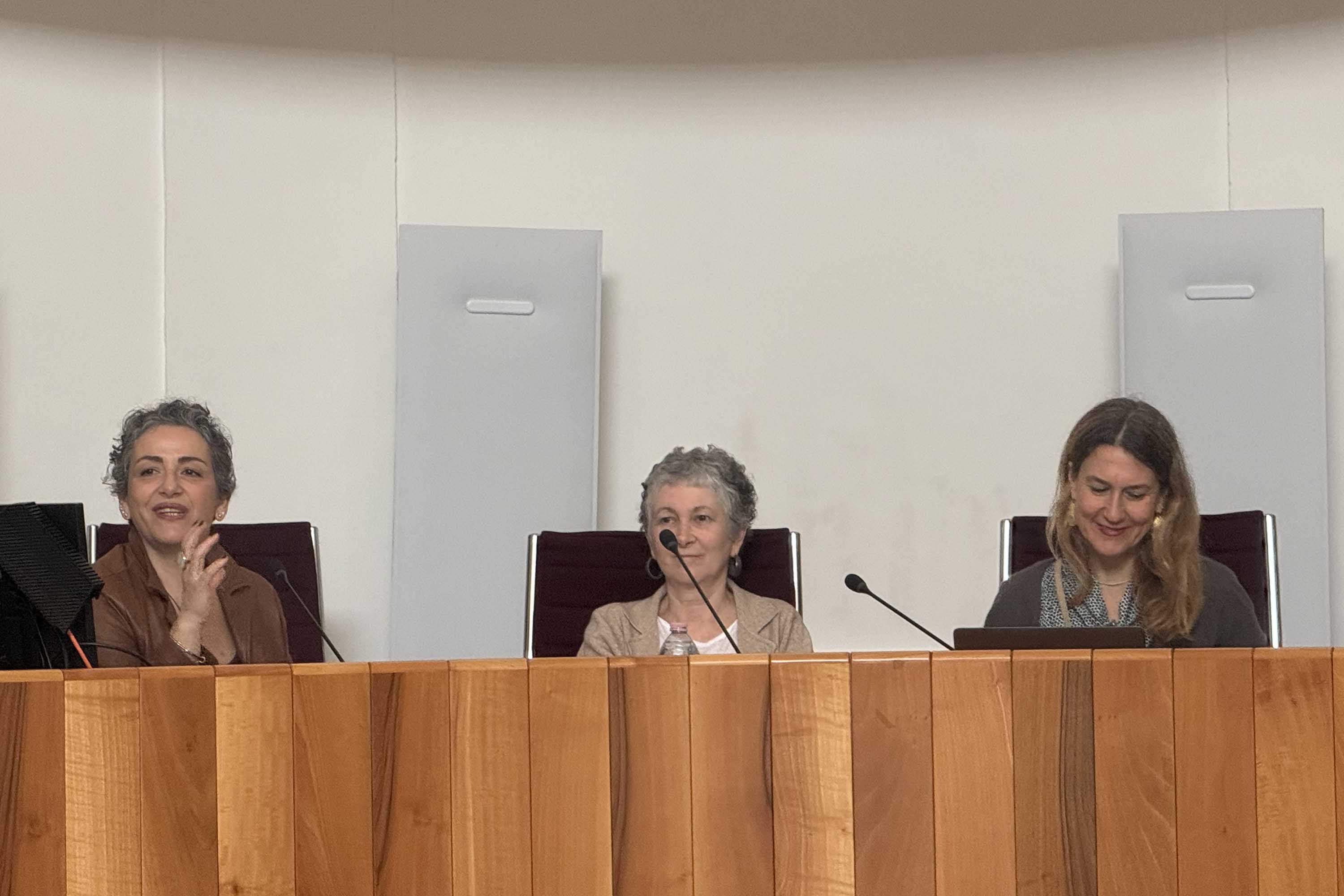 In foto da sinistra Melania Nucifora, Marisa Meli e Chiara Giorgi