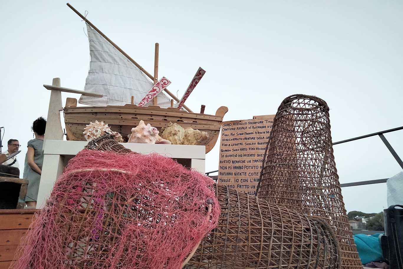 Le sardare in miniatura e le nasse da pesca