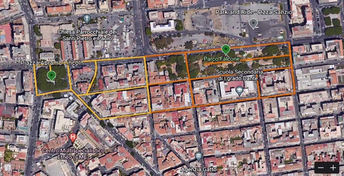 uno dei percorsi inclusivi della città di Catania