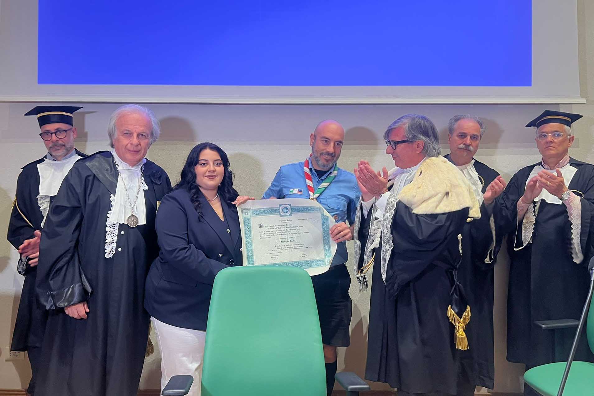 Consegna della pergamena