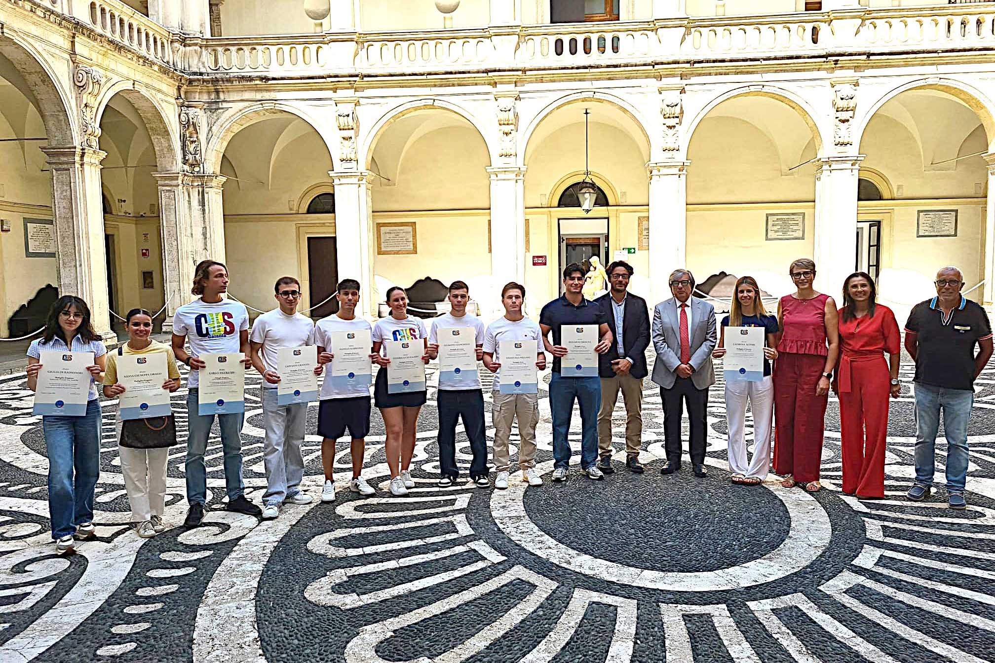 Un momento della cerimonia